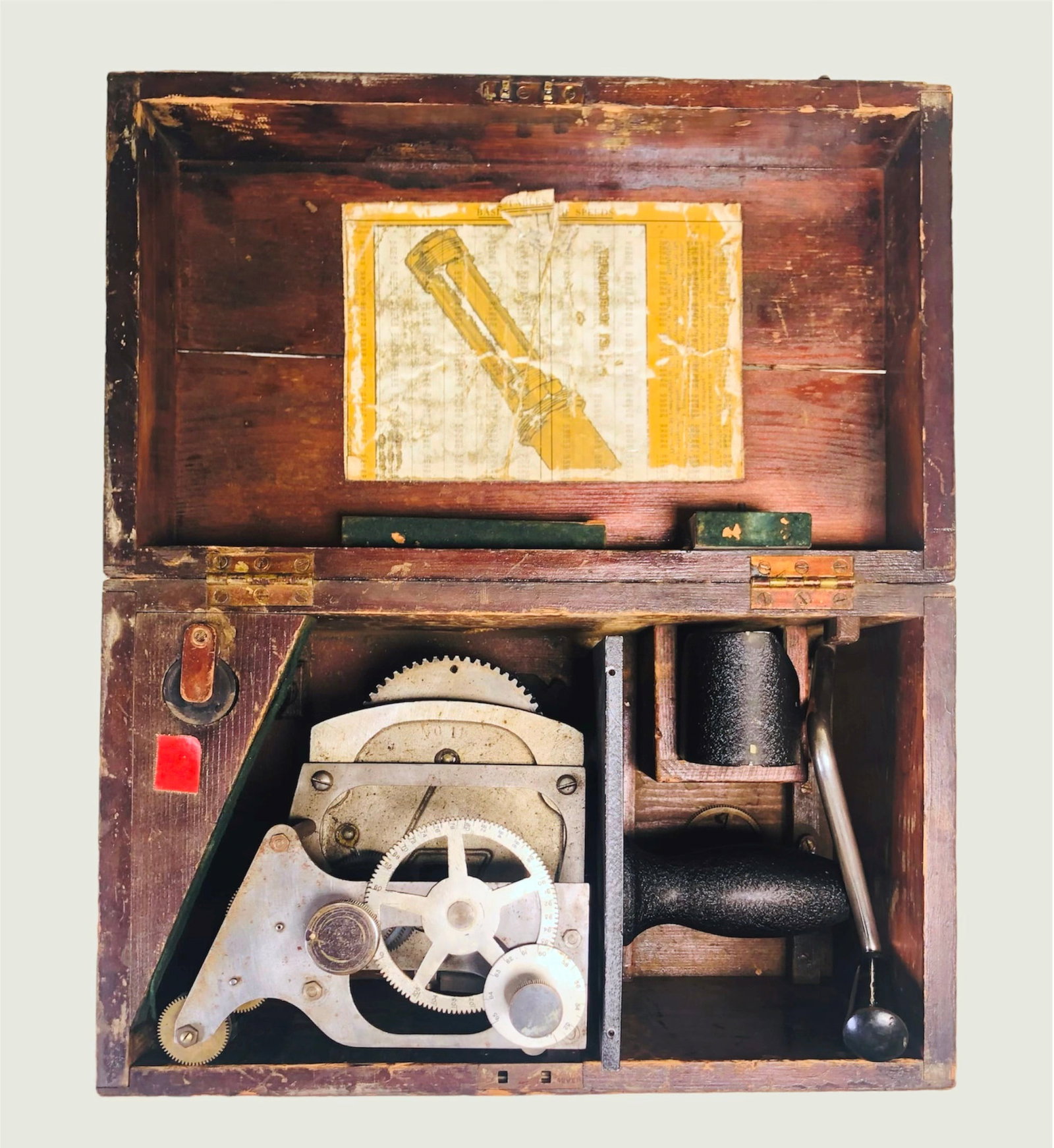 Ashdown Rotoscope, Circa 1920: Ashdown Rotoscope with box, circa 1920-1930. The Ashdown Rotoscope was designed for viewing objects in periodic or slow motion. 12 1/2 x 7 1/2 x 7 1/2 inches.