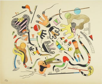 Wassily Kandinsky* (1866-1944) Watercolor (See Guarantee & Disclaimer)