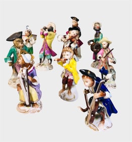 German Porcelain Monkey Band