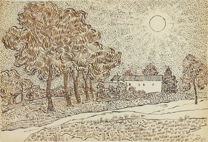 Vincent Van Gogh* (1853-1890) Ink Drawing (See Guarantee & Disclaimer)