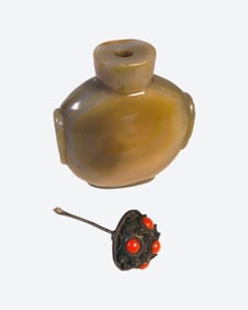 Chinese Agate Snuff Bottle