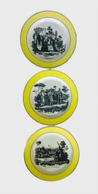 Three Creil Ware Transfer Printed Plates, 19th C