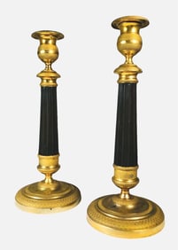 Pair Charles X-Style Candlesticks, 19th Century