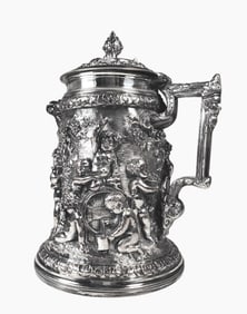 Dutch Silverplated Tankard, 19th Century