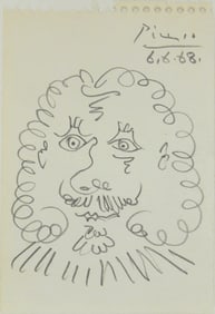 Pablo Picasso* (1881-1973) Pencil Drawing (See Guarantee  & Disclaimer)