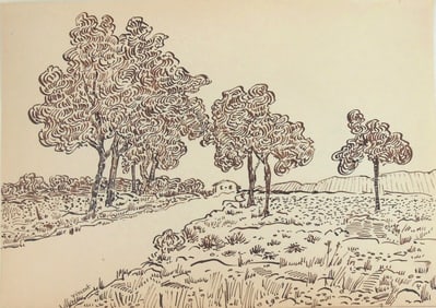 Vincent Van Gogh* (1853-1890) Ink Drawing (See Guarantee & Disclaimer)