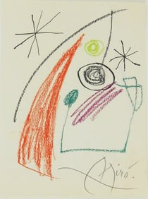 Joan Miro* (1893-1983) Mixed Media On Paper (See Guarantee & Disclaimer)