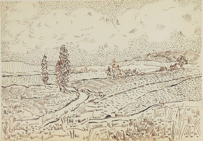 Vincent Van Gogh* (1853-1890) Ink Drawing (See Guarantee & Disclaimer)