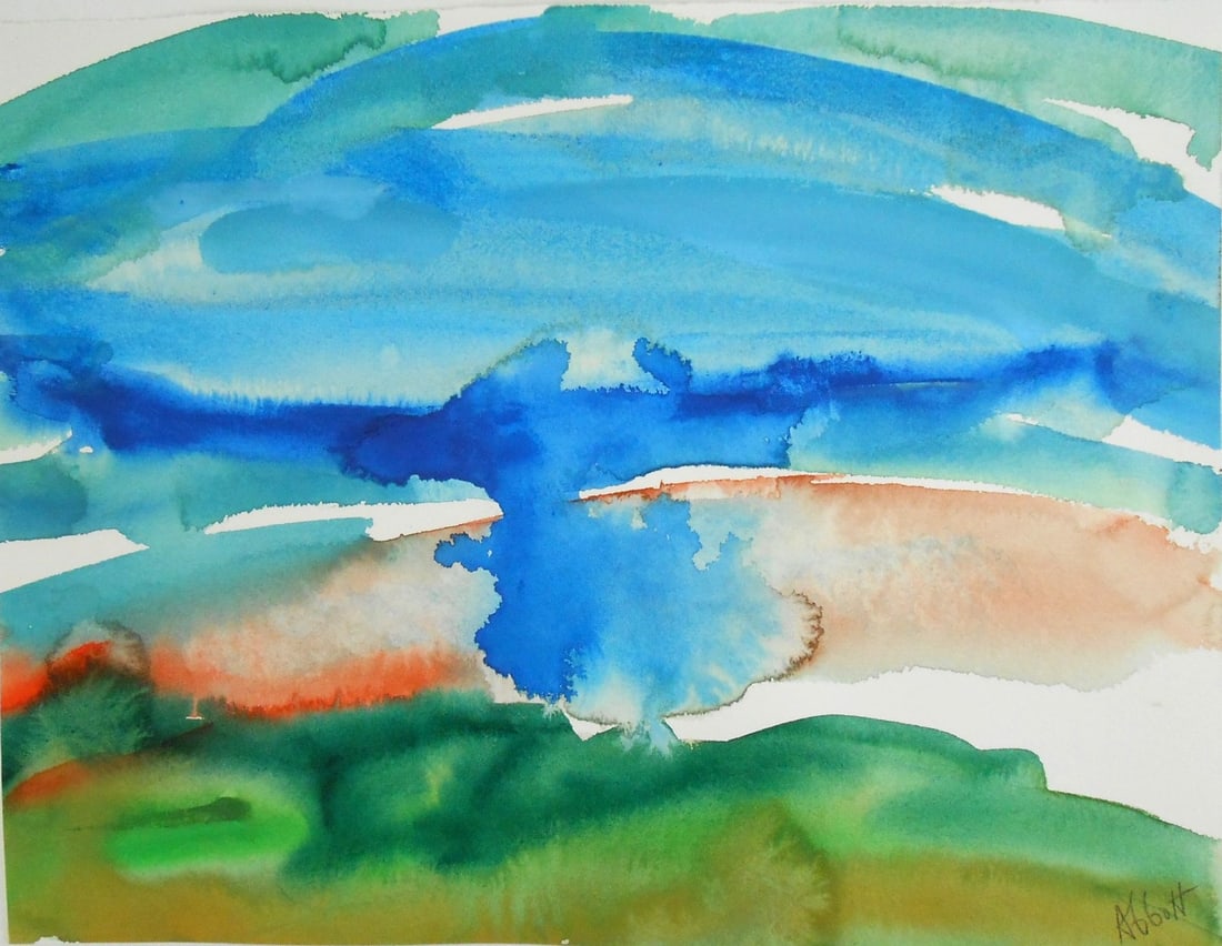 Mary Abbott* (1921-2019) Watercolor (See Guarantee)