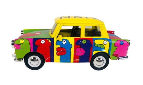 Thierry Noir (B. 1958) Trabant Model Car