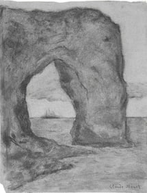 Claude Monet* (1840-1926) Charcoal Drawing (See Guarantee & Disclaimer)