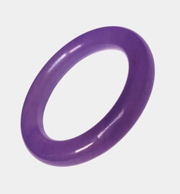 Polished Lavender Jade Bangle Bracelet