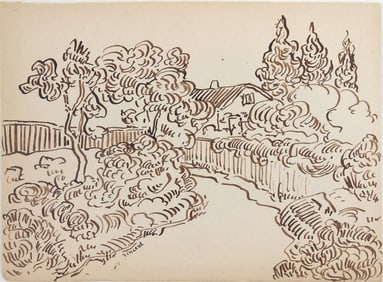 Vincent Van Gogh* (1853-1890) Sketchbook Drawing (See Guarantee & Disclaimer)