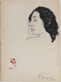 Paul Gauguin* (1848-1903) Pencil With Watercolor (See Guarantee & Disclaimer)