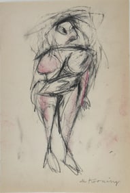 Willem De Kooning* (1904-1997) Charcoal Drawing (See Guarantee & Disclaimer