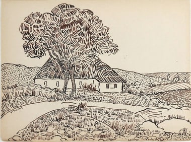 Vincent Van Gogh* (1853-1890) Sketchbook Drawing (See Guarantee & Disclaimer)