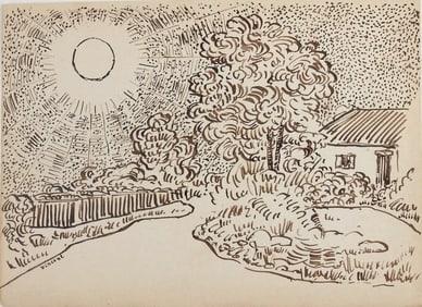 Vincent Van Gogh* (1853-1890) Sketchbook Drawing (See Guarantee & Disclaimer)