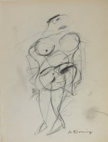 Willem De Kooning* (1904-1997) Double-Sided Drawing (See Guarantee & Disclaimer