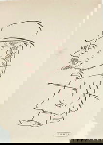 Henri De Toulouse-Lautrec* (1864-1901) Caricature Sketch (See Guarantee & Disclaimer)