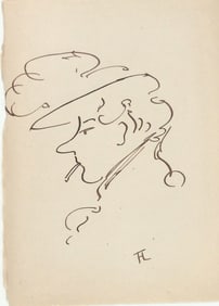 Henri De Toulouse-Lautrec* (1864-1901) Caricature Sketch (See Guarantee & Disclaimer)