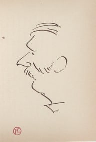 Henri De Toulouse-Lautrec* (1864-1901) Ink Sketch (See Guarantee & Disclaimer)