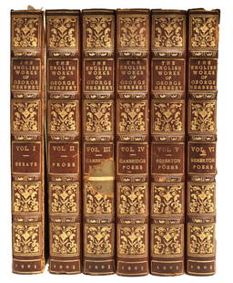 The English Works Of George Herbert, 1905: The English Works of George Herbert, edited by George Herbert Palmer, limited edition of 150, this set being number 86. Published by Houghton, Mifflin and Company, Boston, 1905. Note the handtooled