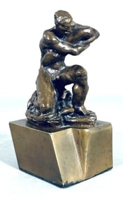Bronze Figure, Hercules Wrestling A Python