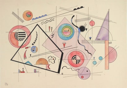 Wassily Kandinsky* (1866-1944) Watercolor (See Guarantee & Disclaimer)