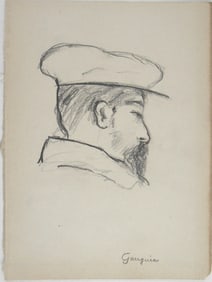Paul Gauguin* (1848-1903) Pencil Drawing (See Guarantee & Disclaimer)