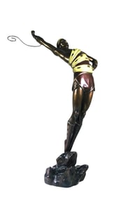Erte (1892-1990) Bronze Sculpture Of A Dancer