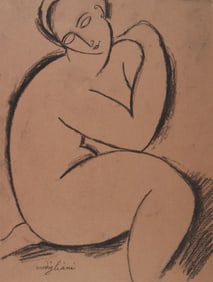 Amedeo Modigliani* (1884-1920) Charcoal Drawing (See Guarantee & Disclaimer)