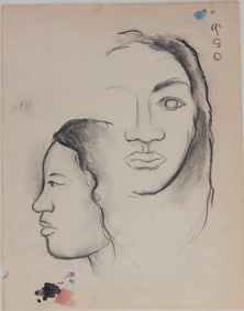 Paul Gauguin* (1848-1903) Charcoal Drawing (See Guarantee & Disclaimer)