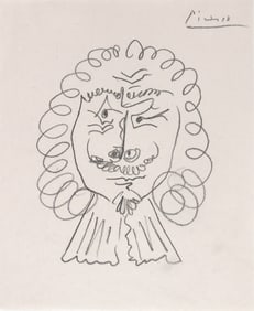 Pablo Picasso* (1881-1973) Lead Pencil Drawing (See Guarantee & Disclaimer)