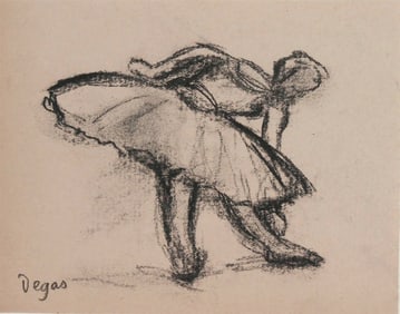 Edgar Degas* (1834-1917) Charcoal Drawing (See Guarantee & Disclaimer)