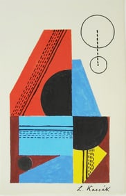 Lajos Kassak* (1887-1967) Gouache On Paper (See Disclaimer)