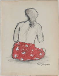Paul Gauguin* (1848-1903) Watercolor With Pencil (See Guarantee & Disclaimer)