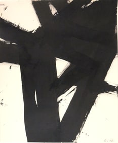 Franz Kline (1910-1962) Ink Drawing (See Guarantee)