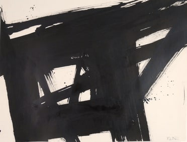 Franz Kline (1910-1962) Ink Drawing (See Guarantee )