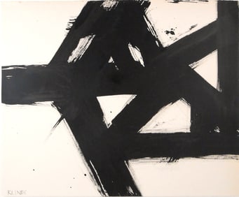 Franz Kline (1910-1962) Ink Drawing (See Guarantee)