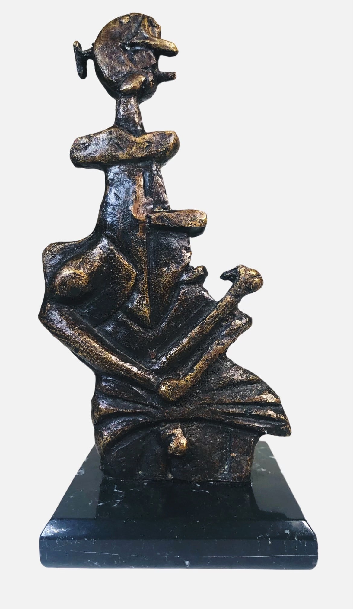 Rufino Tamayo (1899-1991) Bronze Sculpture: Bronze sculpture by Rufino Tamayo (1899-1991). Signed and inscribed. Very good condition. H. 8 1/4 inches (not including stand). W. 4 inches