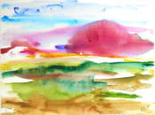 Mary Abbott (1921-2019) Watercolor (See Authenticity Guarantee)