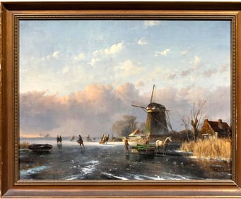 Dutch Oil Painting, 19th Century, Signed & Dated
