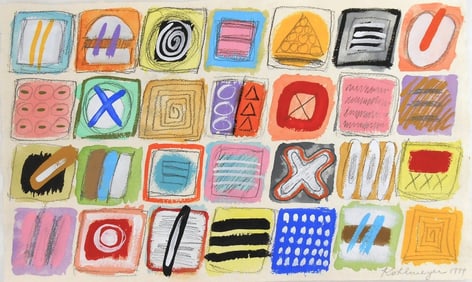 Ida Kohlmeyer (1912-1997) Oil & Mixed Media On Paper