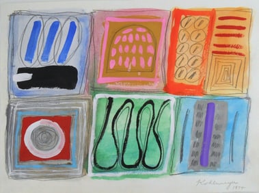 Ida Kohlmeyer (1912-1997) Oil & Mixed Media On Paper