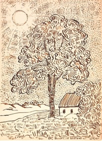 Vincent Van Gogh* (1853-1890) Ink Drawing (See Guarantee & Disclaimer)