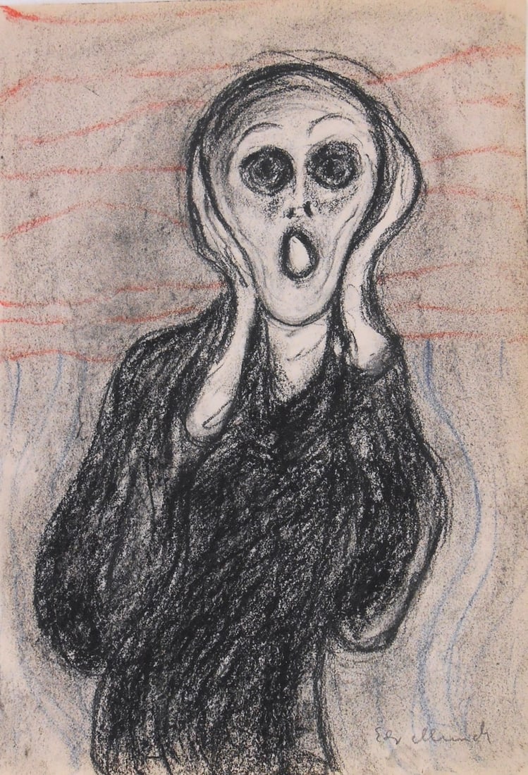 Edvard Munch* (1863-1944) Sketchbook Drawing (See Guarantee & Disclaimer) (1 of 2)