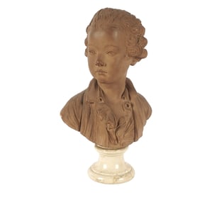 Jean-Antoine Houdon (1741-1828) Terracotta Bust