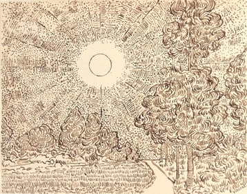 Vincent Van Gogh* (1853-1890) Ink Drawing (See Guarantee & Disclaimer)