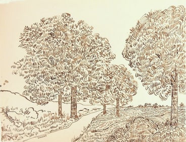 Vincent Van Gogh* (1853-1890) Ink Drawing (See Guarantee & Disclaimer)