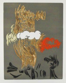 Jacques Herold (1910-1987) Original Lithograph: Original lithograph by Jacques Herold (1910-1987), created for L'Archangelique by George Batille, published in a very limited and rare edition of 150 examples on Arches paper, Paris, 1967. This exampl
